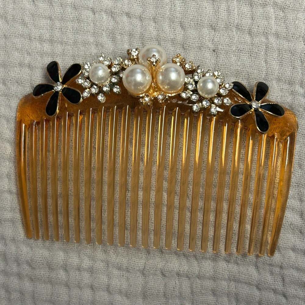 Assorted Vintage-Style Decorative Hair Combs and Clips Set - Picture 4 of 12